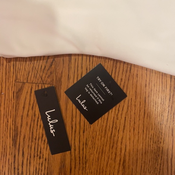 White Mini Dress. Brand is Lulus - Picture 4 of 4